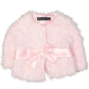 EUC Biscotti Collezioni pink light coat/cardigan